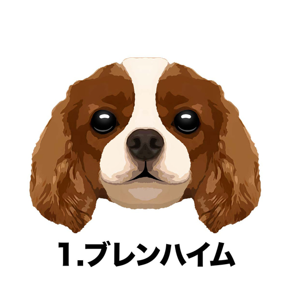 【 キャバリア 毛色4色 パターン 】スマホケース　クリアソフトケース　犬　うちの子　iPhone & Android 2枚目の画像