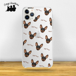【 ミニチュアピンシャー 毛色3色 パターン 】スマホケース　クリアソフトケース　犬　iPhone &Android 1枚目の画像