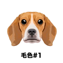 【 ビーグル 毛色1色 パターン 】スマホケース　クリアソフトケース　犬　うちの子　iPhone &Android 2枚目の画像