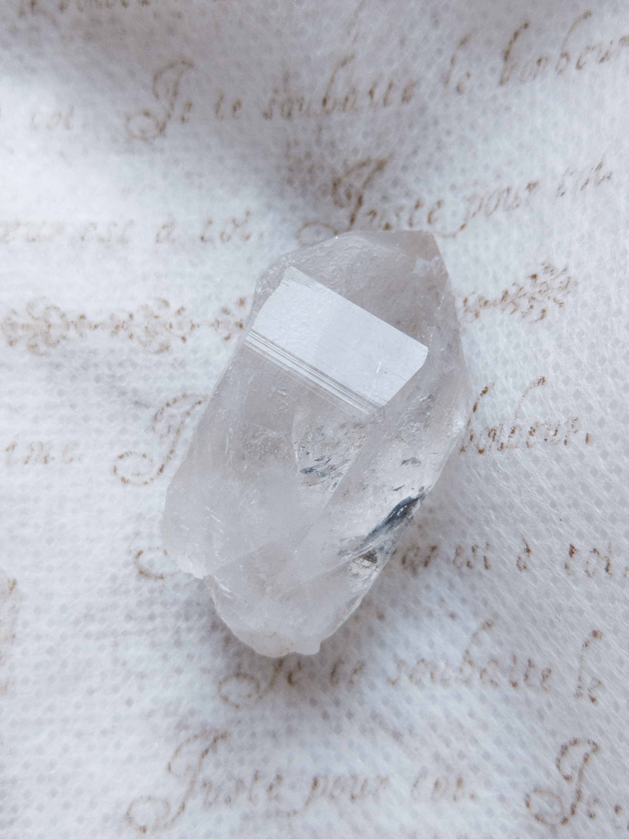 最高品質ガネーシュヒマール産ヒマラヤ水晶クローライト入り④