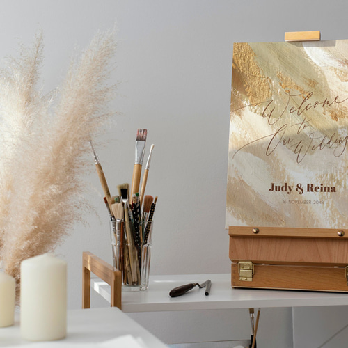 アクリル画　ウエルカムボード  キャンバス アクリル画 ウエルカムボード キャンバス