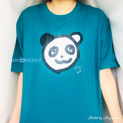 【受注生産】パパパ・パンダ design by #みやなな ループセンスオリジナルTシャツ 3枚目の画像