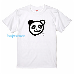 【受注生産】パパパ・パンダ design by #みやなな ループセンスオリジナルTシャツ 6枚目の画像