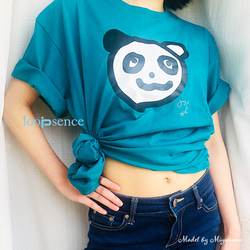 【受注生産】パパパ・パンダ design by #みやなな ループセンスオリジナルTシャツ 4枚目の画像
