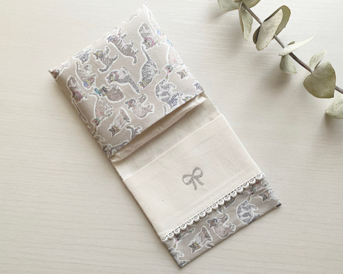 ゴムレース サニタリーポーチ サニタリーケース パッド ハンカチ ハンドメイド e054e355f2b963d48951ef27e88b9b