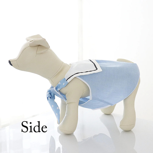 専用ꕤ*.゜ リボンセーラーチュニック 犬服 ハンドメイド ふんわり春色