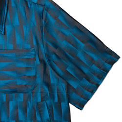 フローティングジャカード幾何学的半袖ジャケット 5枚目の画像