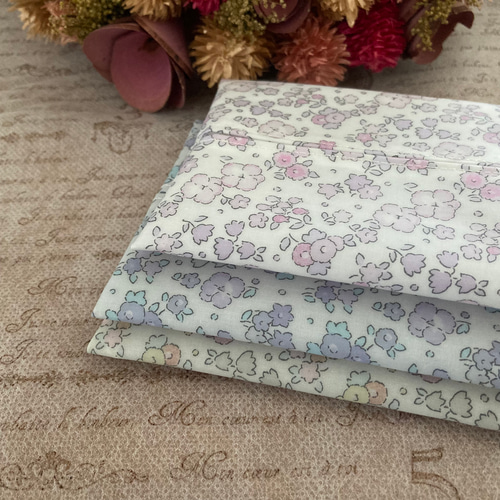 ❁リバティポケットティッシュケース❁エラ＆リビー（ピンクラベンダー