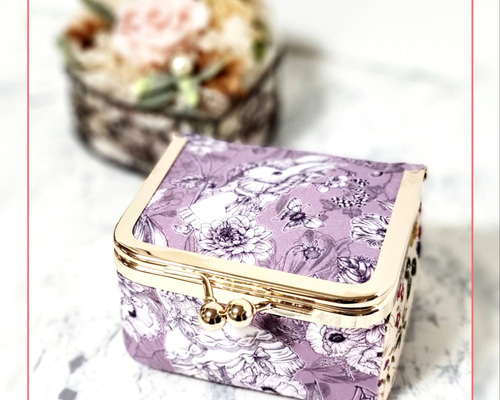 BOX型がま口ケース(ジョリーフルールVol.) がま口 がま口工房 飴月