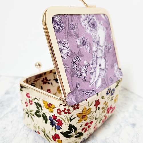 BOX型がま口ケース(ジョリーフルールVol.) がま口 がま口工房 飴月