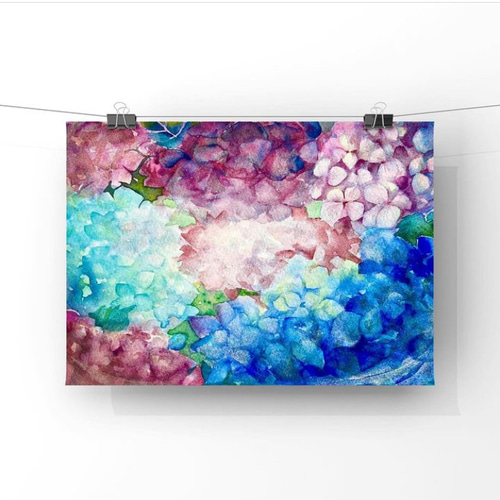 オーダー原画】SMサイズ 透明水彩 botanicalイラスト イラスト