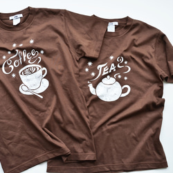 新作‼ ”Coffee Tシャツ" "TEA Tシャツ"　ダークブラウン　夏お揃いコーデに！！ 5枚目の画像