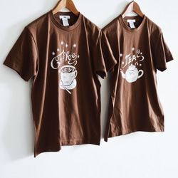 新作‼ ”Coffee Tシャツ" "TEA Tシャツ"　ダークブラウン　夏お揃いコーデに！！ 10枚目の画像