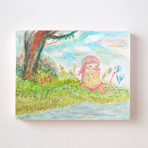 川のほとり 原画「川のほとり」 イラスト mogyamojya [モギャモジャ] 通販