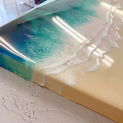 エポキシレジン 海アート パネル A4サイズ 2枚目の画像
