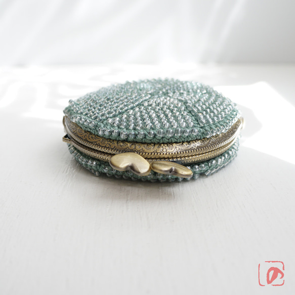 Ba-ba handmade Beads crochet round coinpurse No.1675 第2張的照片