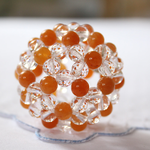 ★オレンジアベンチュリンムーンストーン 10.3ミリ珠 ブレス(SA〜SA+) ☆オレンジアベンチュリンムーンストーン 10.3ミリ珠 ブレス(SA