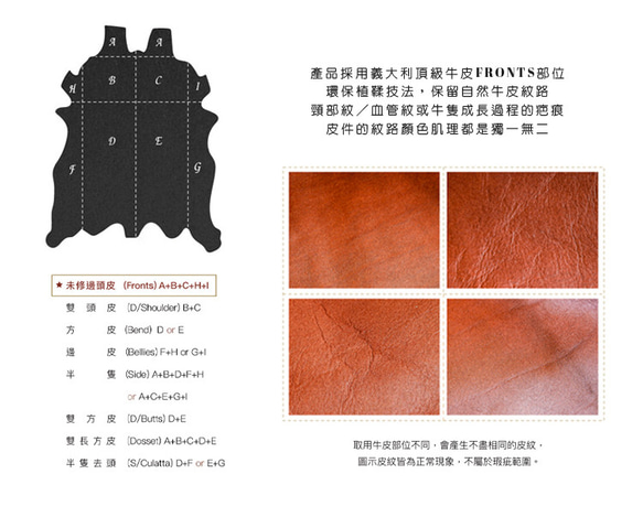 【OMC】義大利植鞣革信封式雙面牛皮短夾(95169黑色) 第16張的照片