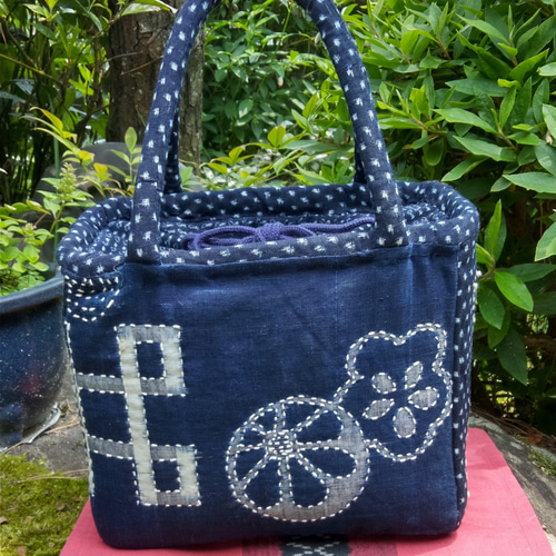 ☆大幅値下げ☆【刺し子バック】【一点物】手作り・ハンドメイド 巾着