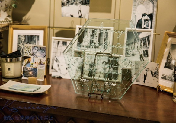 ガラス色のウェディングドロップス(60~70名用※その他人数相談可)/結婚証明書 K1372087616(10600円)