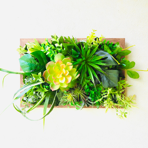 再販 ウォールグリーン 30×20cm アーティフィシャルフラワー 誕生日  