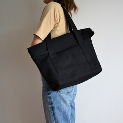 BEND TOTE BAG（ブラック） 2枚目の画像