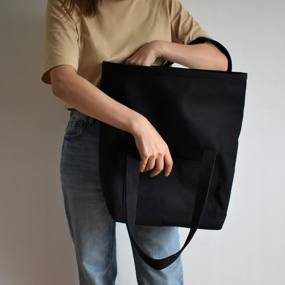 BEND TOTE BAG（ブラック） 6枚目の画像