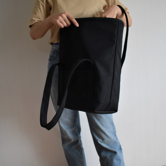 BEND TOTE BAG（ブラック） 3枚目の画像