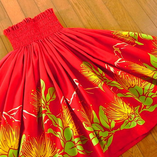 ☆オーダー☆レフア☆ボルケーノ☆赤☆パウスカート☆（商品番号：MN