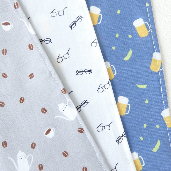 働く大人のコットンハンカチ3枚ギフトセット 5枚目の画像