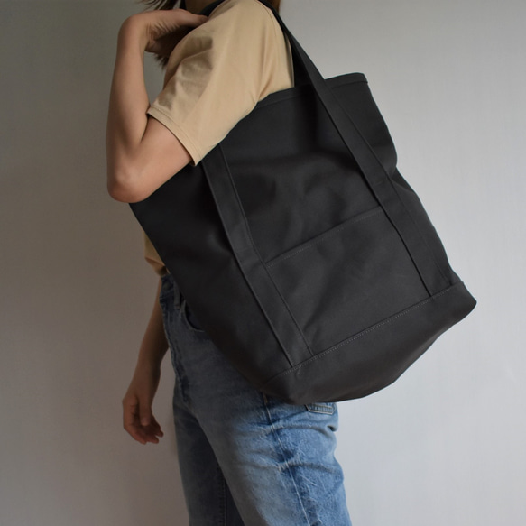 BEND TOTE BAG（チャコール/グレー） 13枚目の画像