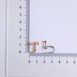 [10pcs]  韓国製 イヤリング金具 8㎜ 平皿 ゴールド　シルバー 4枚目の画像