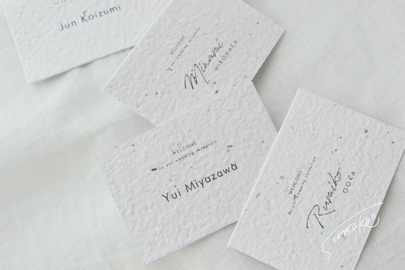 【ペーパーアイテム】席札１枚35円～❤ ペーパーアイテム】席札1枚35円～❤