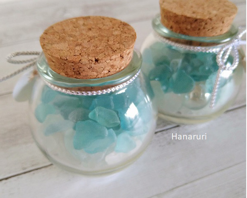 ブルーシーグラスオブジェ ３点セット c624fcb72511b176ec0523463a7e7c