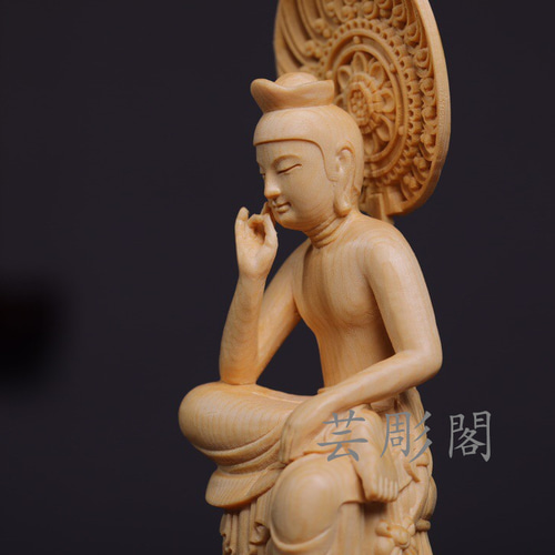 静思菩薩 弥勒菩薩半跏思惟像 木彫仏像 仏教美術品 精密細工 静思菩薩 弥勒菩薩半跏思惟像 木彫仏像 仏教美術品 精密細工
