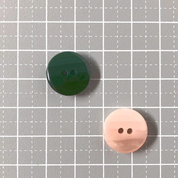 レトロ サークル ボタン ペア カラーアソート 15mm 10個セット aq-319 4枚目の画像