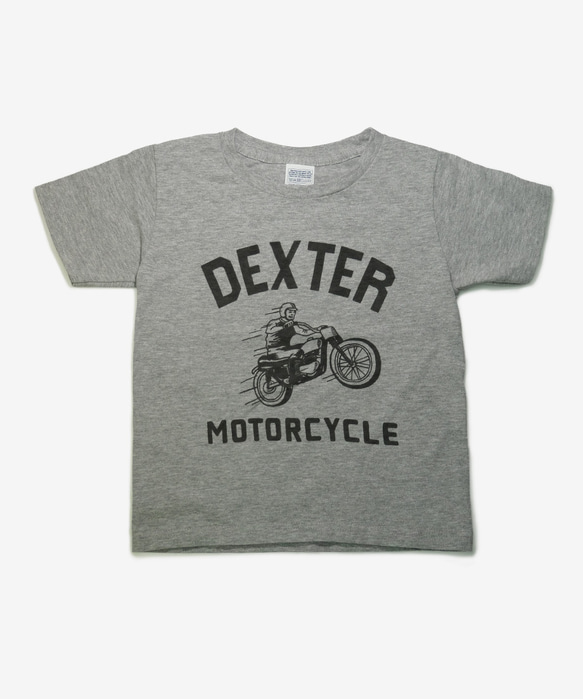 古着風　キッズTシャツ【DEXTER MOTORCYCLE】 2枚目の画像