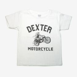 古着風　キッズTシャツ【DEXTER MOTORCYCLE】 5枚目の画像