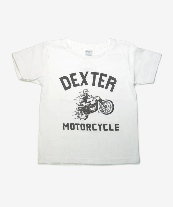 古着風　キッズTシャツ【DEXTER MOTORCYCLE】 5枚目の画像