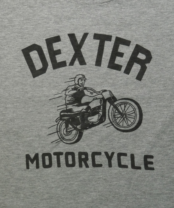 古着風　キッズTシャツ【DEXTER MOTORCYCLE】 3枚目の画像