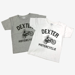 古着風　キッズTシャツ【DEXTER MOTORCYCLE】 1枚目の画像