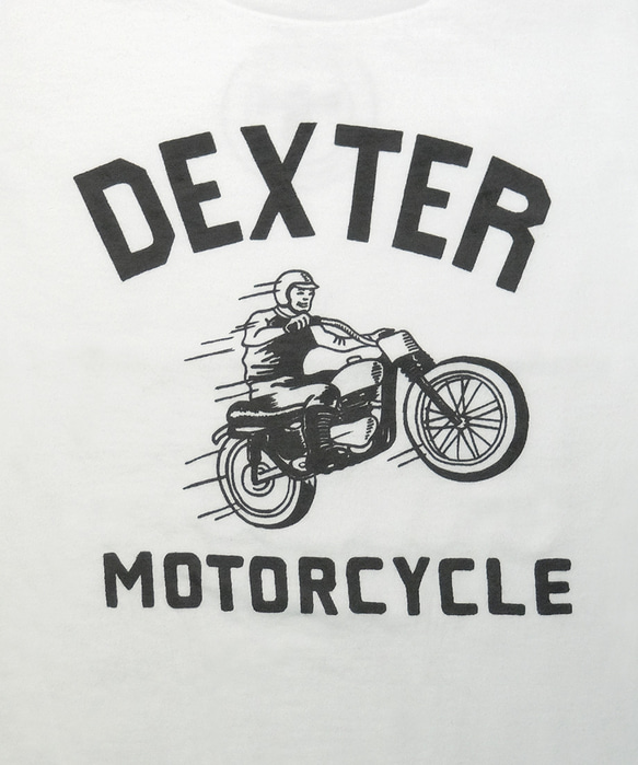 古着風　キッズTシャツ【DEXTER MOTORCYCLE】 6枚目の画像