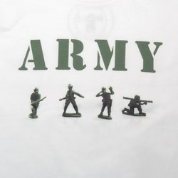 古着風　キッズTシャツ【Army men TR】 2枚目の画像