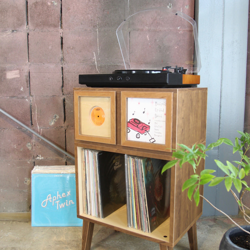 TRUCK FURNITURE希少初期サイドボードキャビネットターンテーブル台 TRUCK FURNITURE希少初期サイドボードキャビネットターン