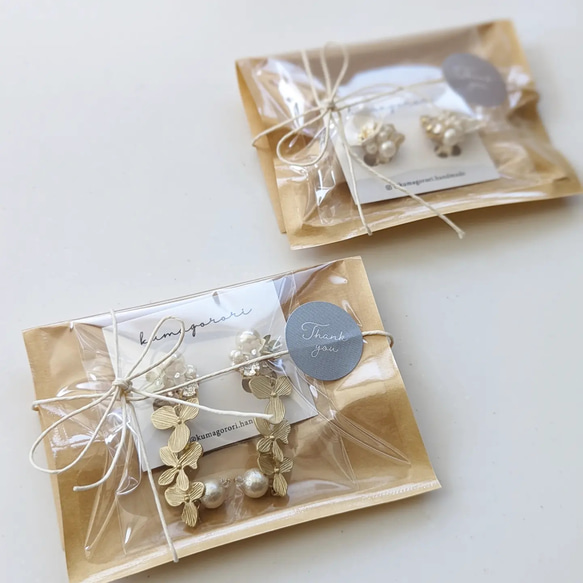 特集掲載　五連フラワーイヤリング　ピアス　ブライダル　ウェディング　結婚式　お呼ばれ　ビジュー　花　ブライダル 7枚目の画像