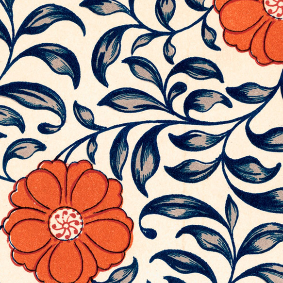 Owen Jones フラワーパターン / アートポスター 花 植物 ヴィンテージイラスト 花柄 ジャパンディ 2枚目の画像
