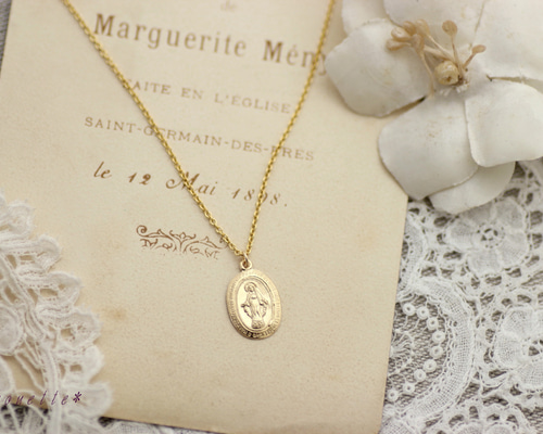 マリアメダイネックレス*14kgf ネックレス・ペンダント blanc 通販 