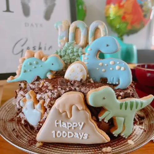 お誕生日に☆【選べる3頭】恐竜アイシングクッキーセット お誕生日に☆【選べる3頭】恐竜アイシングクッキーセット