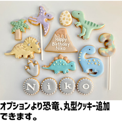 種類が増えました☆【選べる3頭】恐竜アイシングクッキーセット 4枚目の画像