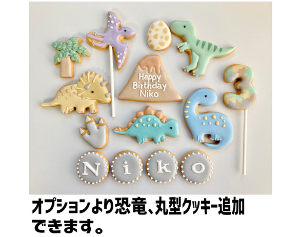 種類が増えました☆【選べる3頭】恐竜アイシングクッキーセット 4枚目の画像